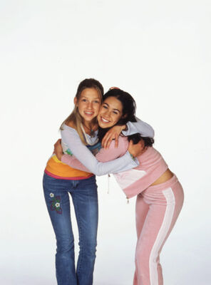 Emma & Manny – Season 3 Promo
Promotional photograph from Degrassi Season 3 featuring Emma Nelson and Manny Santos.
Keywords: Emma Nelson;Manny Santos;Miriam McDonald;Cassie Steele;Season 3;Promo;Degrassi;Degrassi The Next Generation;Duo;Best Friends;Promotional
