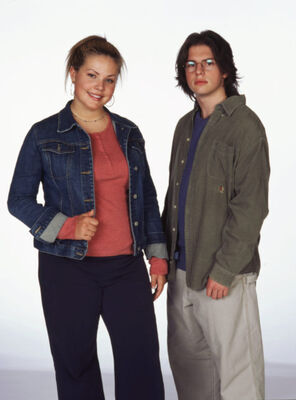 Terri & Rick – Season 3 Promo
Promotional photograph from Degrassi Season 3 featuring Terri MacGregor and Rick Murray.
Keywords: Terri MacGregor;Rick Murray;Christina Schmidt;Ephraim Ellis;Season 3;Promo;Degrassi;Degrassi The Next Generation;Duo;Promotional