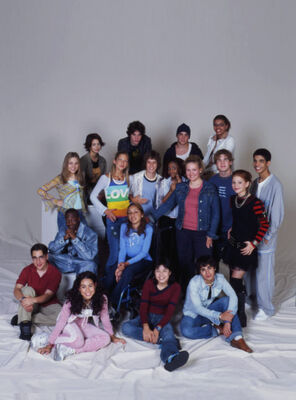 Full Cast Group – Season 3 Promo
Promotional photograph featuring the full main cast of Degrassi: The Next Generation from Season 3.
Keywords: Degrassi Cast;Season 3;Promo;Degrassi;Degrassi The Next Generation;Group Photo;Main Cast