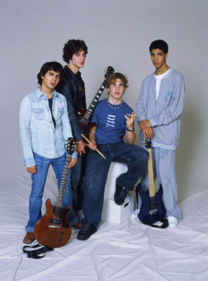 Downtown Sasquatch – Season 3 Promo
Promotional photograph of Marco Del Rossi, Craig Manning, Spinner Mason, and Jimmy Brooks from Season 3.
Keywords: Marco Del Rossi;Adamo Ruggiero;Craig Manning;Jake Epstein;Spinner Mason;Shane Kippel;Jimmy Brooks;Aubrey Graham;Season 3;Promo;Degrassi;Degrassi The Next Generation