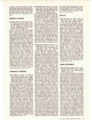 School Library Journal – Irene Moves In (The Kids of Degrassi Street) Review
Review from the School Library Journal dated May 1982, written by Frances M. Volz, covering the 16mm film version of Irene Moves In from The Kids of Degrassi Street. Produced by Playing With Time and distributed by Learning Corp. of America, the review describes the film’s focus on a new girl adjusting to a neighborhood and navigating conflicts within a group of children. The piece praises the realistic portrayal of peer relationships, class discussions, and the program’s ability to encourage empathy and un
Keywords: The Kids of Degrassi Street;Irene Moves In;Frances M. Volz;School Library Journal;1982;Playing With Time;Learning Corp. of America;children's programming;educational film;Canadian television