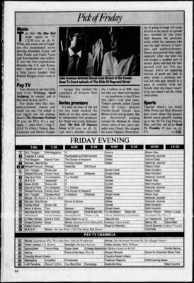 The Toronto Star – Pick of Friday: Connie Goes to Court
“Pick of Friday” feature from The Toronto Star dated January 5, 1985, spotlighting The Kids of Degrassi Street episode “Connie Goes to Court.” The column notes producers Kit Hood and Linda Schuyler, praises newcomer Danah Jean Brown, and gives a brief plot setup while positioning the series as standout children’s TV.
Keywords: The Kids of Degrassi Street;Connie Goes to Court;Danah Jean Brown;Kit Hood;Linda Schuyler;The Toronto Star;1985;CBC;TV feature;Canadian television