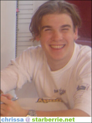 Shane Kippel Smiling for Camera
Shane Kippel smiles for the camera during the Degrassi Season 1 DVD signing at Sam Goody on October 2, 2004, in Universal City, California.
Keywords: Shane Kippel;Degrassi;Season 1 DVD;Sam Goody;Universal City;2004