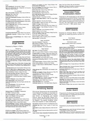 Broadcasting Magazine — Annual Fifth Estate Awards Issue
Issue of Broadcasting Magazine (Vol. 113, July 6, 1987) featuring the Eleventh Annual Fifth Estate compilation of national awards in radio, TV, and cable. Includes listings of winners from multiple award organizations, among them the International Emmys where The Kids of Degrassi Street: Griff Gets a Hand is recognized.
Keywords: School Library Journal;March 1986;Kids of Degrassi Street;Liz Sits the Sleighs;Linda Schuyler;Degrassi;audiovisual review;Canadian television;children’s programming;educational media