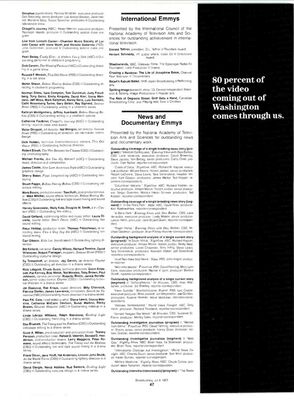 Broadcasting Magazine — Annual Fifth Estate Awards Issue
Issue of Broadcasting Magazine (Vol. 113, July 6, 1987) featuring the Eleventh Annual Fifth Estate compilation of national awards in radio, TV, and cable. Includes listings of winners from multiple award organizations, among them the International Emmys where The Kids of Degrassi Street: Griff Gets a Hand is recognized.
Keywords: School Library Journal;March 1986;Kids of Degrassi Street;Liz Sits the Sleighs;Linda Schuyler;Degrassi;audiovisual review;Canadian television;children’s programming;educational media
