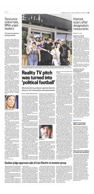 Montreal Gazette - Article on producer Bob Wornoff mentions his start on Degrassi: The Next Generation
Article from the Montreal Gazette dated May 26, 2025, about Montreal-born producer Bob Wornoff and his concept for a reality TV series. The piece mentions that Wornoff got his start in the industry working on "Degrassi: The Next Generation" before moving to Los Angeles.
Keywords: Degrassi;The Next Generation;Bob Wornoff;Montreal Gazette;2025 article;producer;alumni crew