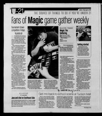 Get Into Back-to-School Scene at Tucson Mall – Degrassi Scene Tour Promotion – Arizona Daily Star (August 6, 2004)
Promotional newspaper page from the Arizona Daily Star dated August 6, 2004 advertising the “Scene Back-to-School Event” at Tucson Mall. The article specifically promotes appearances by Degrassi: The Next Generation cast members Aubrey Graham (Jimmy Brooks) and Cassie Steele (Manny Santos) as part of The N’s 2004 Scene Tour, documenting official local press coverage for the Tucson Mall stop.
Keywords: Degrassi;Degrassi The Next Generation;Arizona Daily Star;Tucson Arizona;August 6 2004;Tucson Mall;Scene Tour;The N;TeenNick;Aubrey Graham;Cassie Steele;Jimmy Brooks;Manny Santos;mall tour;autograph session;back to school event;promotional