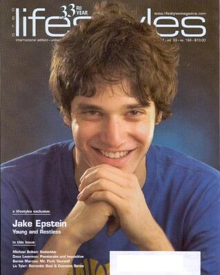 Jake Epstein on the Cover of Lifestyles Magazine
Jake Epstein, best known for portraying Craig Manning on Degrassi: The Next Generation, appears on the cover of Lifestyles Magazine accompanying the feature “Jake Epstein: The Next Generation.” November 2004.
Keywords: Jake Epstein;Craig Manning;Degrassi;Degrassi The Next Generation;Degrassi TNG;Lifestyles Magazine;The Next Generation;November 2004;2004;magazine;magazine article;magazine cover;cover story;feature article;interview;press;press archive;Ca